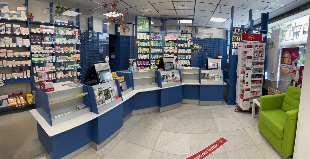 Innenansicht Schönberger-Apotheke Malsch